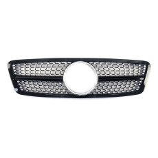 Решітка радіатора Black Diamond на Mercedes-Benz C-Class W203 2000-2007 року