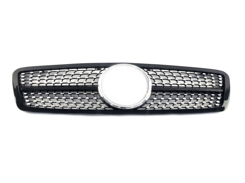 Решітка радіатора Black Diamond на Mercedes-Benz C-Class W203 2000-2007 року