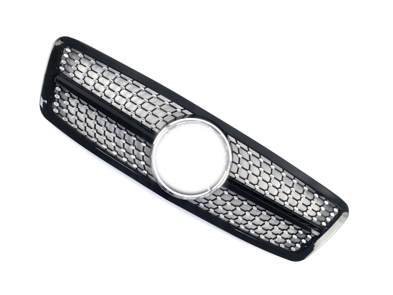 Решітка радіатора Black Diamond на Mercedes-Benz C-Class W203 2000-2007 року