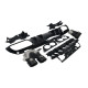 Дифузор ( заднього бампера ) Full Black / Black Pipe ( стиль C43S ) Sedan на Mercedes-Benz C-Class W205 2018-2021 року