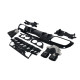 Дифузор ( заднього бампера ) Full Black / Black Pipe ( стиль C43S ) Sedan на Mercedes-Benz C-Class W205 2018-2021 року
