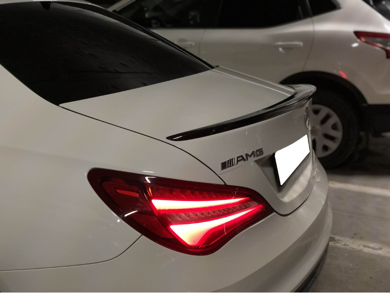 Спойлер Чорний глянець  на Mercedes-Benz CLA-Class C117 2013-2017 року