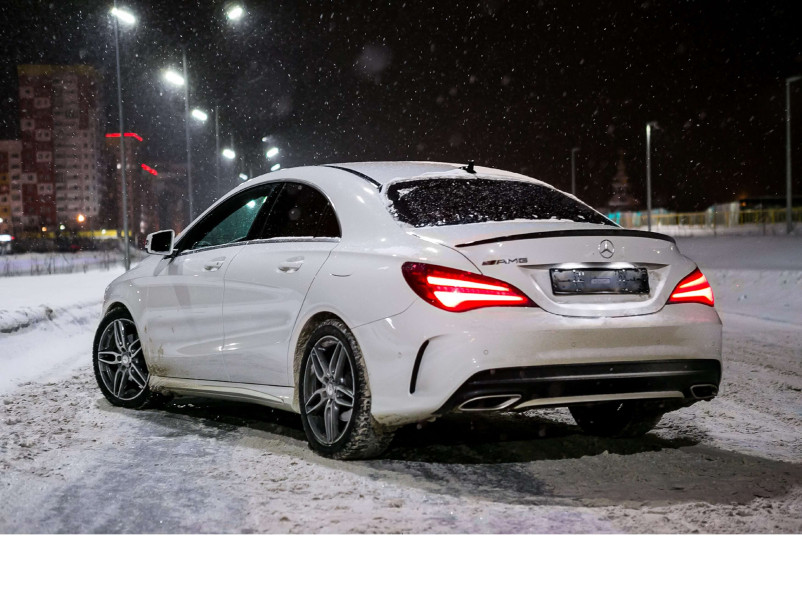 Спойлер Чорний глянець  на Mercedes-Benz CLA-Class C117 2013-2017 року