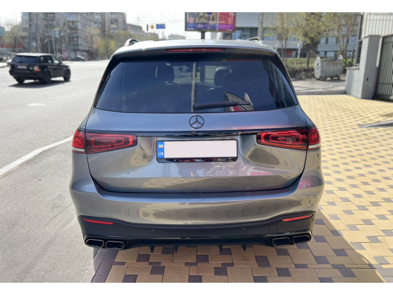 Дифузор ( заднього бампера ) Full Black ( стиль GLS63 AMG ) на Mercedes-Benz GLS-Class X167 2019-2023 року