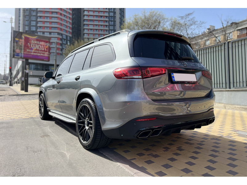 Дифузор ( заднього бампера ) Full Black ( стиль GLS63 AMG ) на Mercedes-Benz GLS-Class X167 2019-2023 року