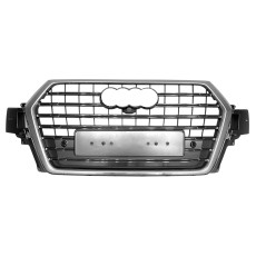 Решітка радіатора Full Silver ( в стилі SQ7 ) на Audi Q7 4M 2015-2020 року