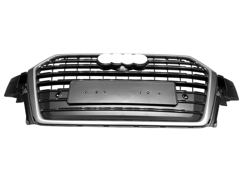 Решітка радіатора Full Silver ( в стилі SQ7 ) на Audi Q7 4M 2015-2020 року