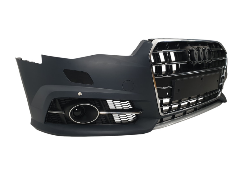 Передній бампер  ( S-Line ) V1 на Audi A6 C7 2014-2018 року