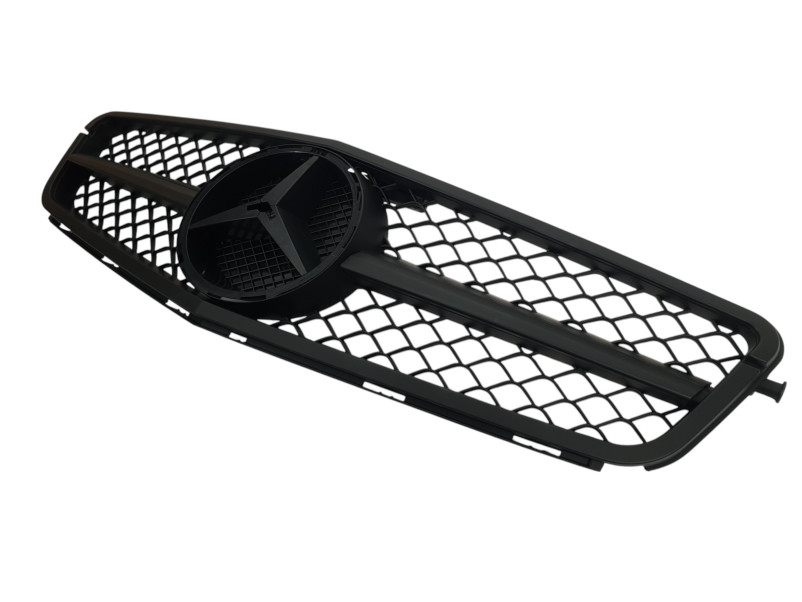 Решітка радіатора  SL Flat Black на Mercedes-Benz C-Class W204 2007-2014 року