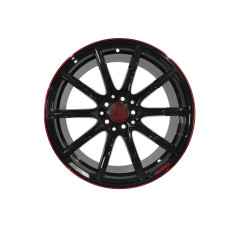R22 Black Red Lips ( одноширокі 10J ET30 ) на Mercedes-Benz G-Class W463 1990-2018 року