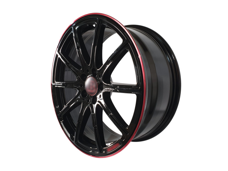 R22 Black Red Lips ( одноширокі 10J ET30 ) на Mercedes-Benz G-Class W463 1990-2018 року