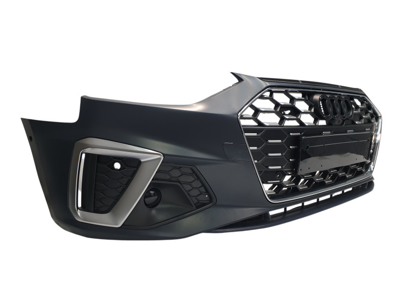 Передній бампер  ( S-Line ) V1 на Audi A4 B9 2019-2023 року