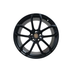 R22 Satin Black Ковані диски ( різноширокі ) на Porsche Cayenne 958 2010-2014 року