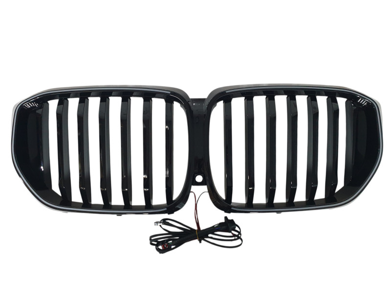 Ніздрі Чорний глянець LED ( Iconic Glow ) 1bar на BMW X5 G05 2023-2025 року