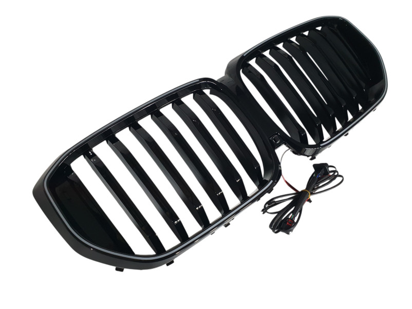 Ніздрі Чорний глянець LED ( Iconic Glow ) 1bar на BMW X5 G05 2023-2025 року