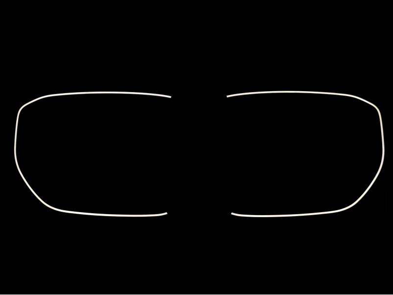 Ніздрі Чорний глянець LED ( Iconic Glow ) 1bar на BMW X5 G05 2023-2025 року