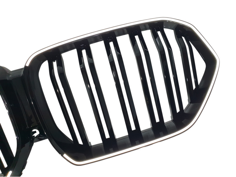 Ніздрі Чорний глянець LED ( Iconic Glow ) 2bar на BMW X6 G06 2019-2022 року