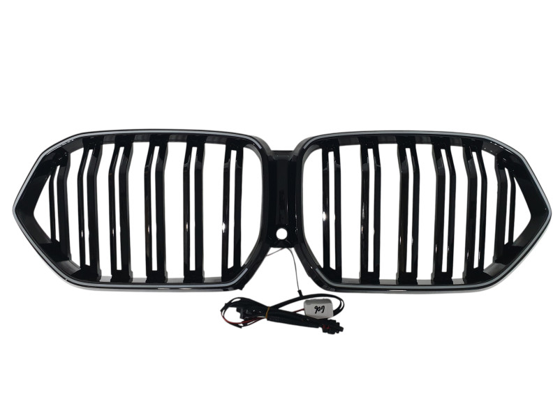 Ніздрі Чорний глянець LED ( Iconic Glow ) 2bar на BMW X6 G06 2019-2022 року