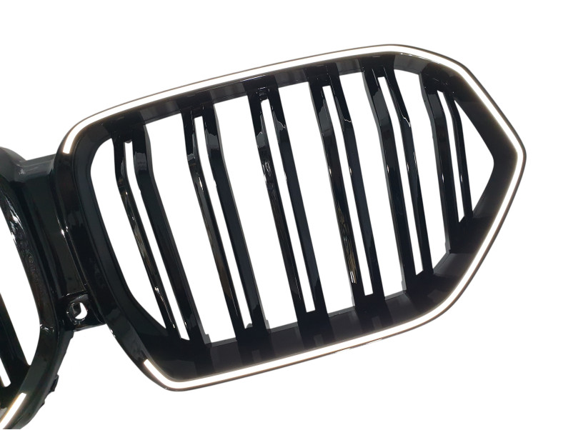 Ніздрі Чорний глянець LED ( Iconic Glow ) 2bar на BMW X6 G06 2023-2026 року