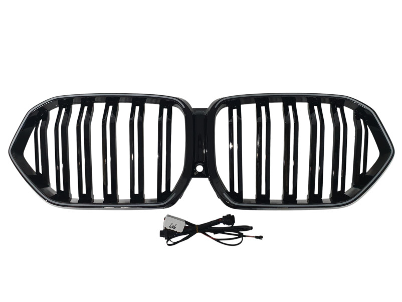 Ніздрі Чорний глянець LED ( Iconic Glow ) 2bar на BMW X6 G06 2023-2026 року
