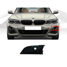 Решітки в бампер Чорний глянець Накладка решітки LH під PDC на BMW 3 Series G20 / G21 2018-2022 року