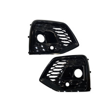 Решітки в бампер  ( RS Style під радари ) Full Black на Audi Q5 80A 2020-2024 року