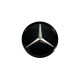 Логотипи Chrome Black скляний ( муляж дистроніка ) на Mercedes-Benz S-Class Coupe C217 2015-2017 року