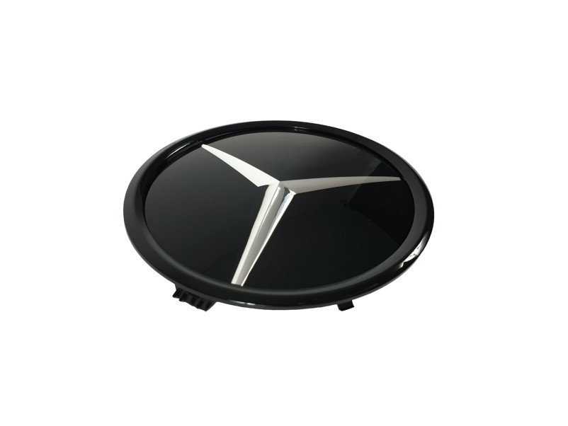 Логотипи Chrome Black скляний ( муляж дистроніка ) на Mercedes-Benz S-Class Coupe C217 2015-2017 року