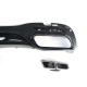 Дифузор ( заднього бампера ) Full Black / Chrome Pipe ( стиль S63 AMG ) на Mercedes-Benz S-Class W222 2017-2020 року