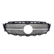 Решітка радіатора Silver ( з місцем під камеру ) Diamond на Mercedes-Benz E-Class W213 2016-2020 року