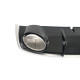 Дифузор ( заднього бампера ) Black Silver / Chrome Pipe ( в стилі RS4 ) на Audi A4 B8 2011-2015 року