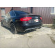 Дифузор ( заднього бампера ) Black Silver / Chrome Pipe ( в стилі RS4 ) на Audi A4 B8 2011-2015 року