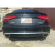 Дифузор ( заднього бампера ) Black Silver / Chrome Pipe ( в стилі RS4 ) на Audi A4 B8 2011-2015 року