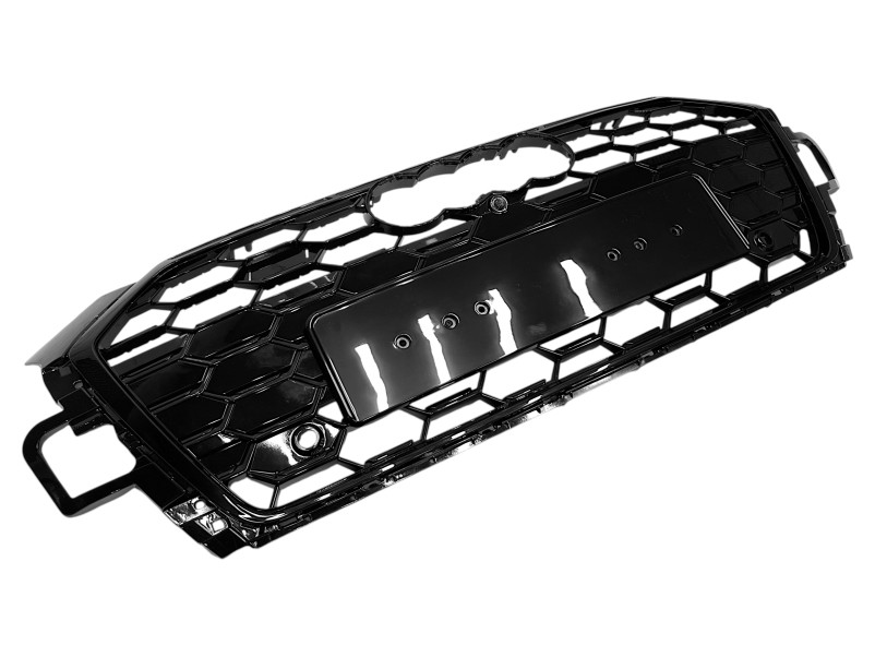 Решітка радіатора Full Black ( Gloss ) ( в стилі S5 ) на Audi A5 B9 2020-2025 року