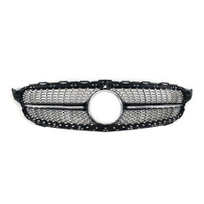 Решітка радіатора Diamond Black  ( з місцем під камеру ) на Mercedes-Benz C-Class W205 2014-2018 року