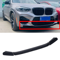 Губа ( переднього бампера ) Чорний глянець ( Rock Style ) на BMW X3 G01 2018-2022 року