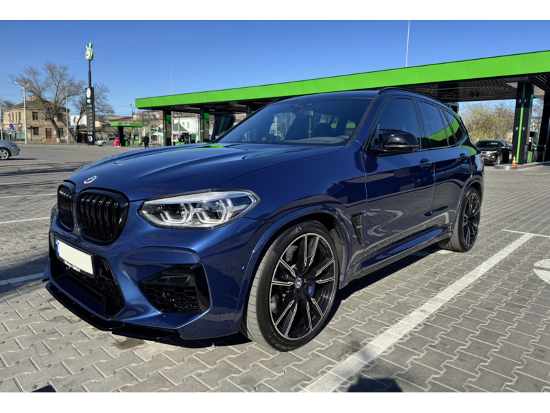Губа ( переднього бампера ) Чорний глянець ( Rock Style ) на BMW X3 G01 2018-2022 року