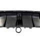 Дифузор ( заднього бампера ) Full Black / Black Pipe ( стиль E63 Brabus ) AMG на Mercedes-Benz E-Class W213 2016-2020 року