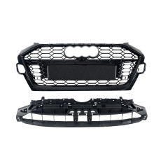 Решітка радіатора Full Black ( стилі RS4 ) на Audi A4 B9 2019-2023 року