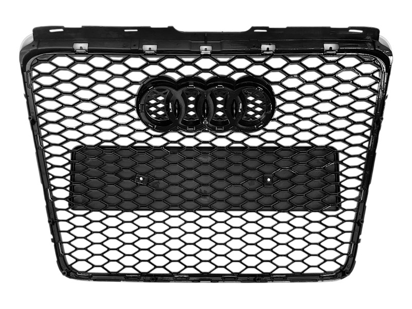 Решітка радіатора Black Silver ( в стилі RS6 ) без PDC на Audi A6 C6 2004-2011 року