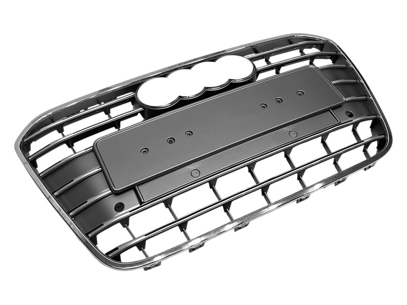 Решітка радіатора Silver Chrome ( в стилі S6 ) на Audi A6 C7 2011-2014 року