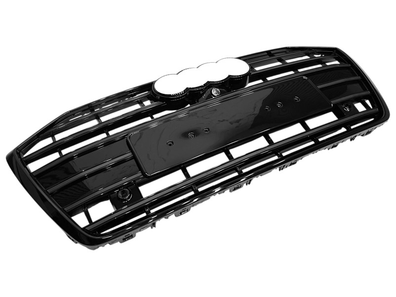Решітка радіатора Full Black ( в стилі S6 під камеру без радарів ) на Audi A6 C8 2018-2023 року