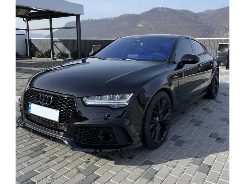 Передній бампер  ( стиль RS7 ) Quattro на Audi A7 4G 2014-2017 року