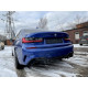 Дифузор ( заднього бампера ) Чорний глянець M340i ( V4 ) на BMW 3 Series G20 / G21 2018-2022 року