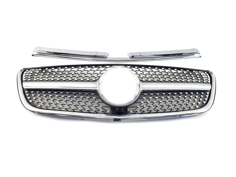 Решітка радіатора Silver Diamond на Mercedes-Benz VITO-Class W447 2014-2019 року