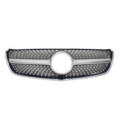Решітка радіатора Silver ( з місцем під камеру ) Diamond на Mercedes-Benz V-Class W447 2014-2019 року