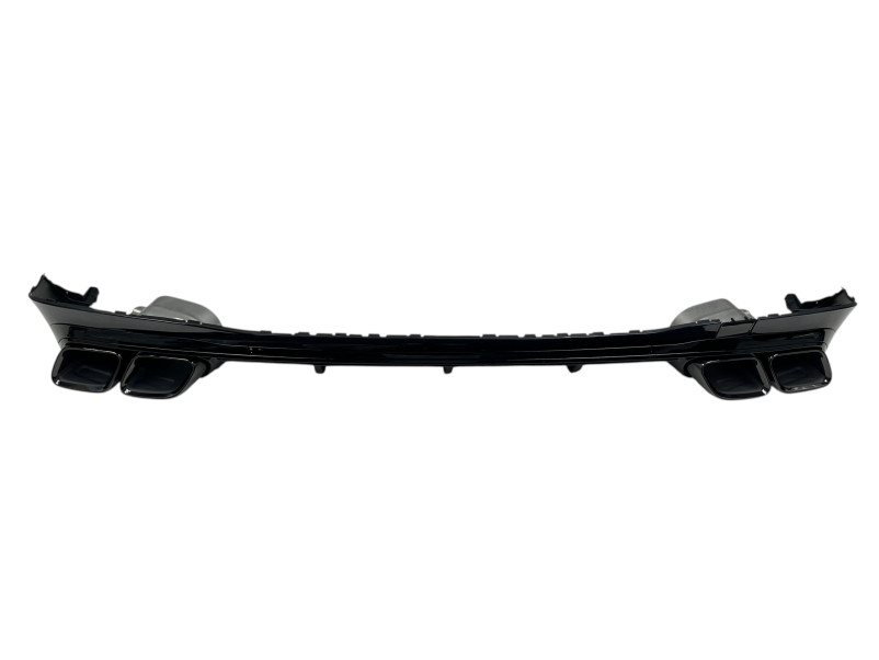 Дифузор ( заднього бампера ) Full Black / Chrome Pipe ( стиль S63 AMG ) на Mercedes-Benz S-Class W223 2020-2025 року