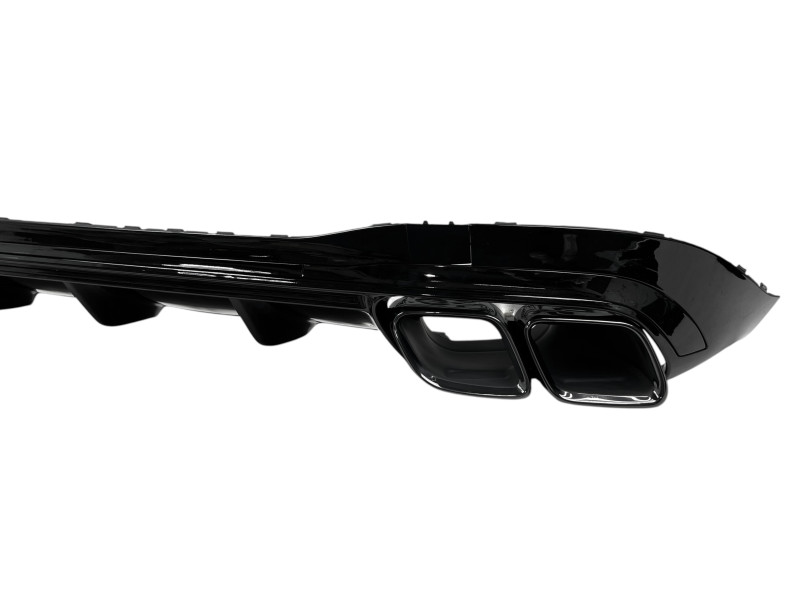 Дифузор ( заднього бампера ) Full Black / Chrome Pipe ( стиль S63 AMG ) на Mercedes-Benz S-Class W223 2020-2025 року