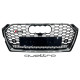 Решітка радіатора Chrome Black ( в стилі RS5 під камеру ) Quattro на Audi A5 B9 2016-2020 року