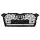Решітка радіатора Chrome Black ( в стилі RS5 під камеру ) Quattro на Audi A5 B9 2016-2020 року